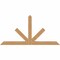 Ekena Millwork Saratoga Timber Gable Bracket, Western Red Cedar, 96"W x 48"H x 5 1/2"D x 5 1/2"F, 12/12 Pitch GBW096X48X0606SAR00SWR - alternate 1